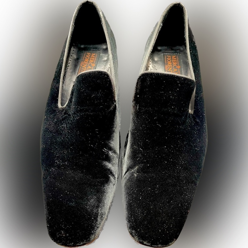 Men Black Suede Shoes Size 10 Mercanti Fiorentini Prom Shoe